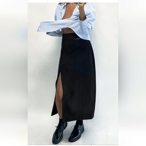 Zara Cut Out Midi Skirt